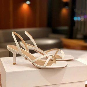 2022 new summer Korean edition versatile high heels block heel black fashion fai